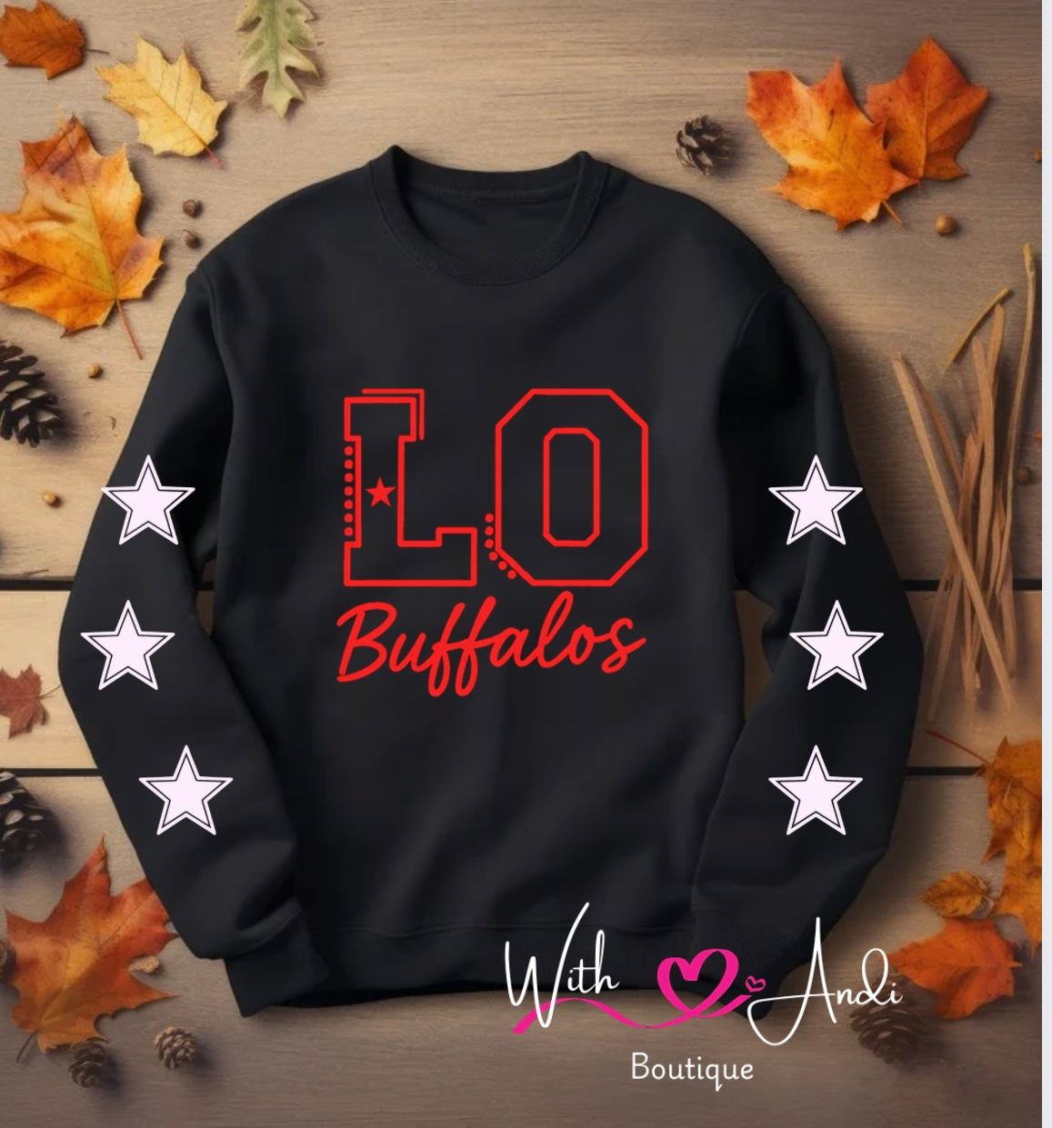 Pre Order Mascot Sweatshirt Lone Oak