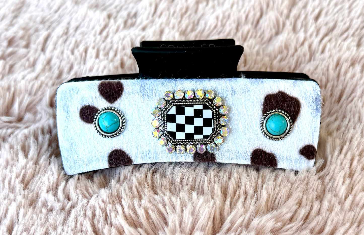 Checkered Hair Clip