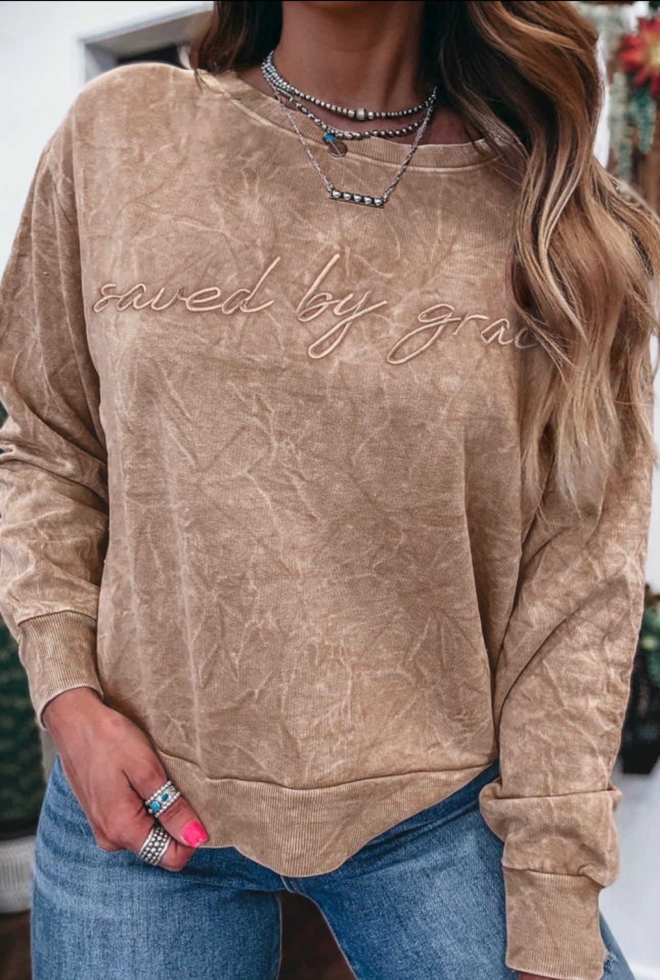 Saved By Grace Sweater