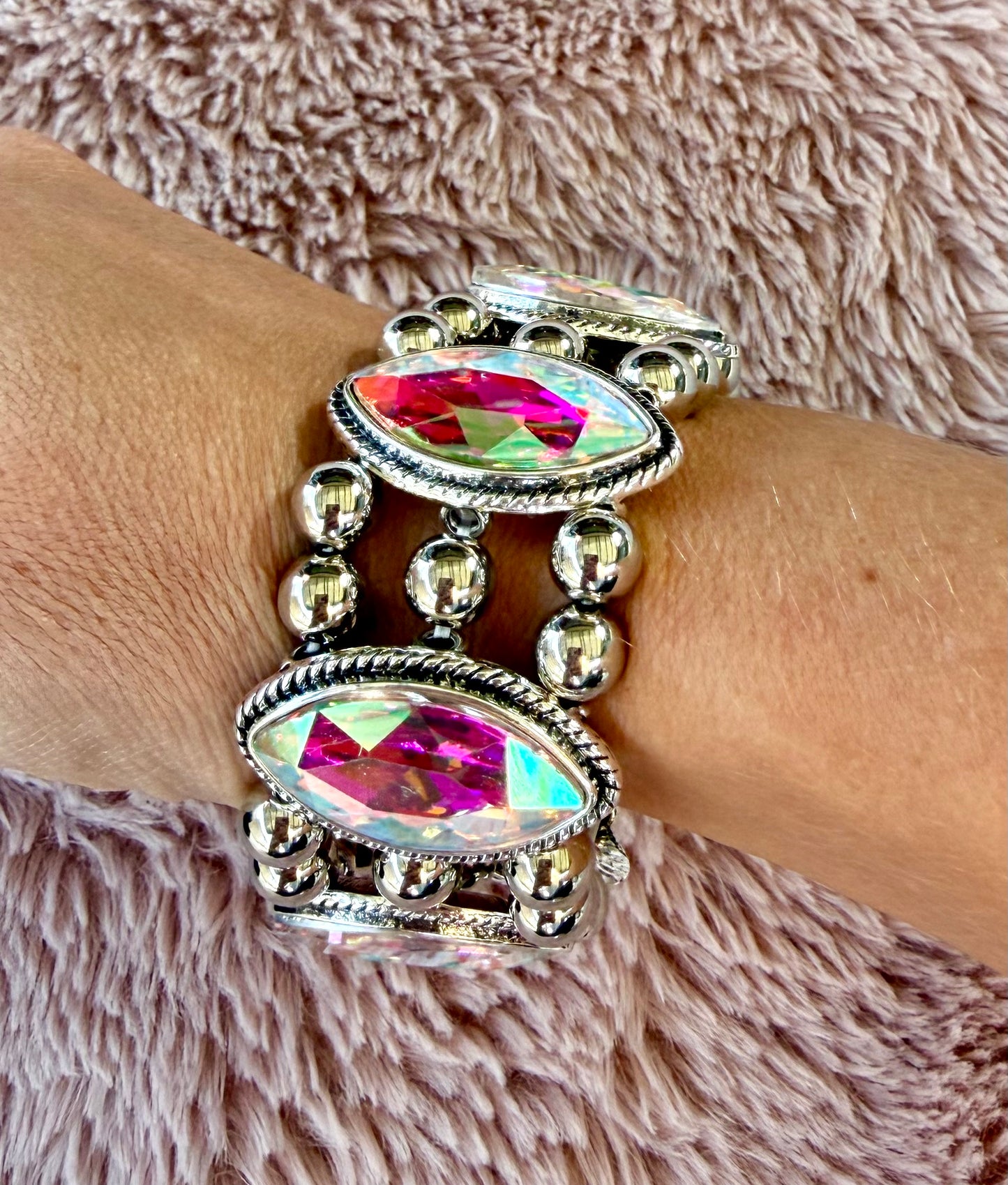 Turning Heads Rhinestone Bracelet