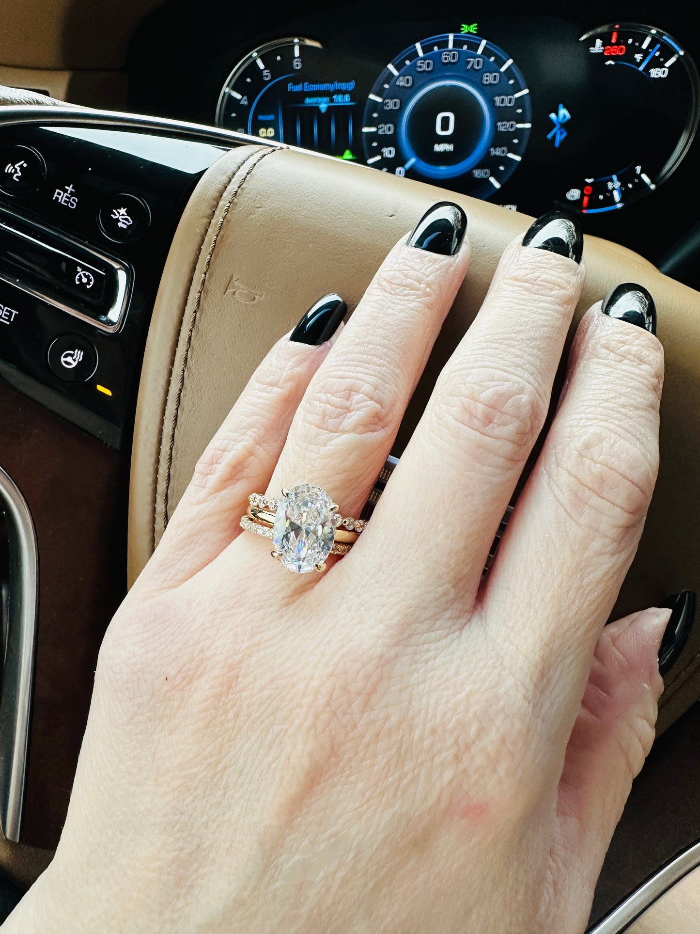 Alessandra 3 Piece Luxe Ring Set- Gold