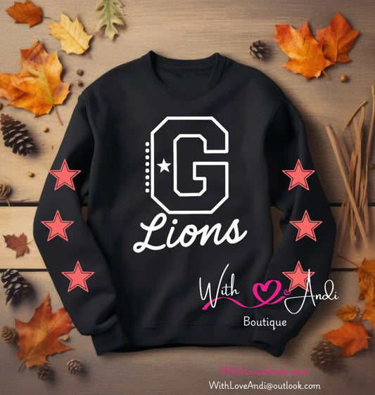 Pre Order Mascot Sweatshirt Greenville Lions