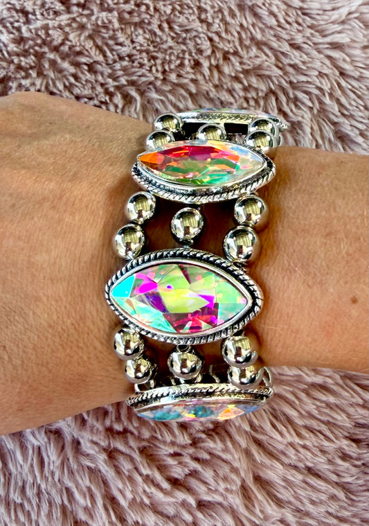 Turning Heads Rhinestone Bracelet
