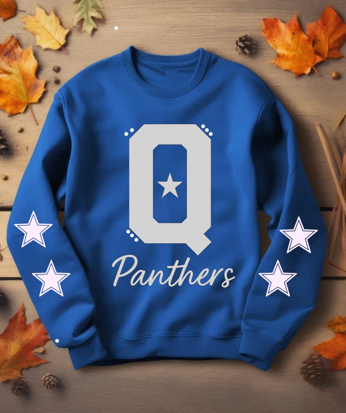 Pre Order Mascot Sweatshirt Quinlan Panthers