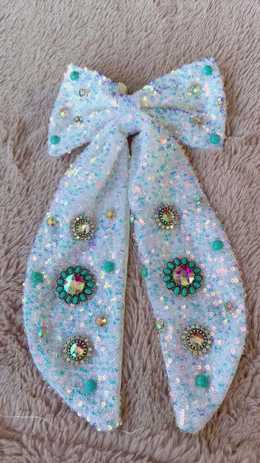Crystal Bow Hair clip